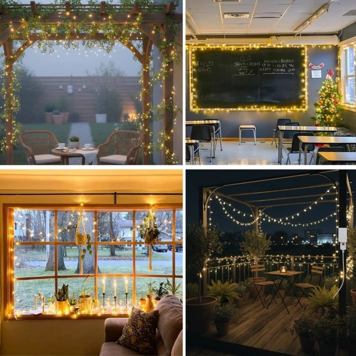 Durukar® Günışığı Renk 5 Farklı Işık Modlu 10 Metre Eklemeli Dekor Boncuk Model Dekoratif Led