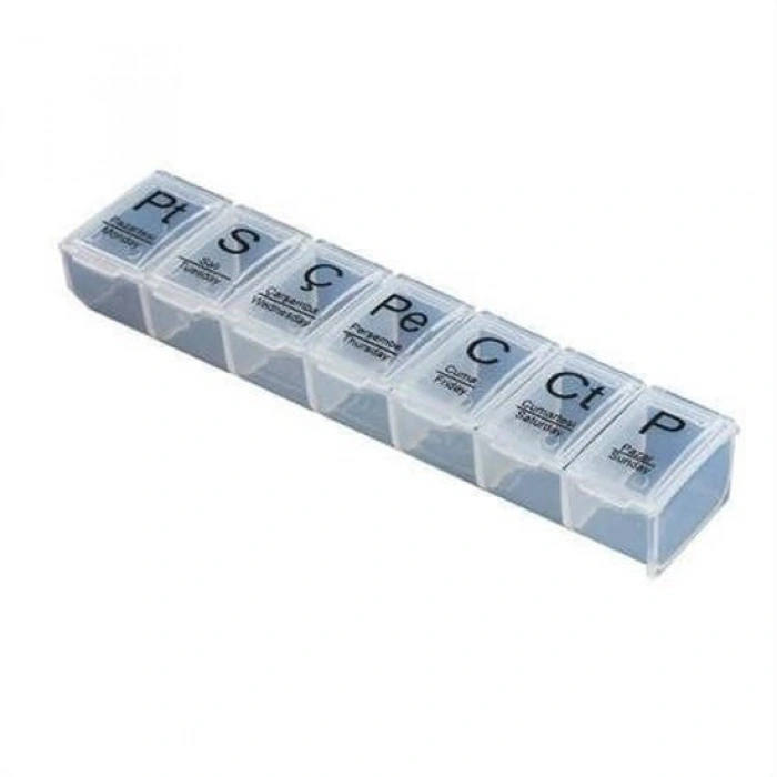 {xxx_cvt_txt} Weekly Daily Pill Organizer 7-Day Medication Storage Case