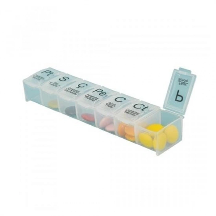 {xxx_cvt_txt} Weekly Daily Pill Organizer 7-Day Medication Storage Case
