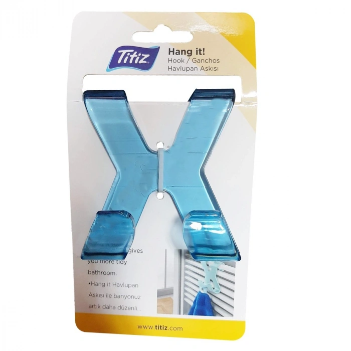 Durukar® Hang it Pratik Kolay Taşımabilir Havlupan 2 Kancalı Banyo Askısı