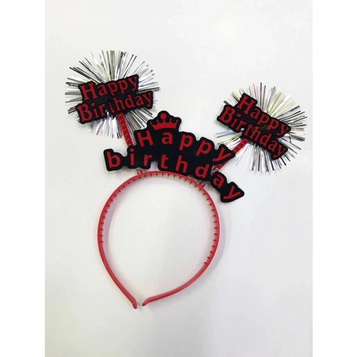 Durukar® Happy Birthday Neon Renk Doğum Günü Tacı 12 Adet