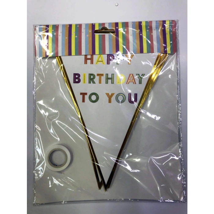 Durukar® Happy Birthday To You Flama Bayrak Süs