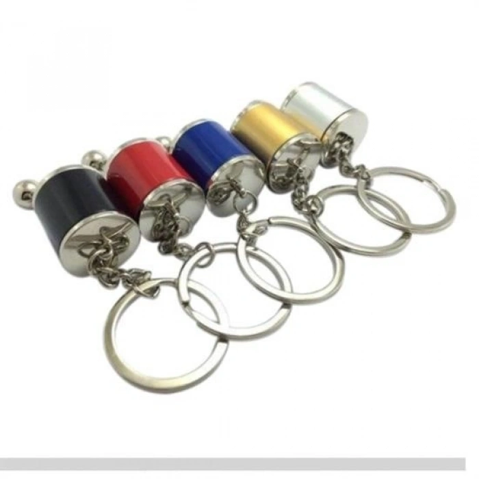 Durukar® Moving Car Gear Keychain Six-Speed Manual Gear Shift Knob Metal Keychain