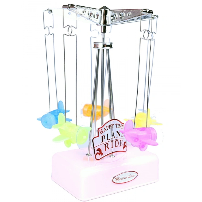 Durukar® Hareketli Uçaklı Kurmalı Hediyelik Küçük Müzik Kutusu Aleti