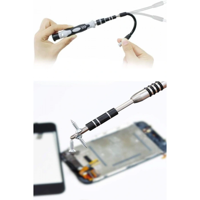 Durukar® Hassas Tornavida Seti Bilgisayar Pc Telefon Onarım Aracı Seti Manyetik 115 in 1 Tornavida Seti