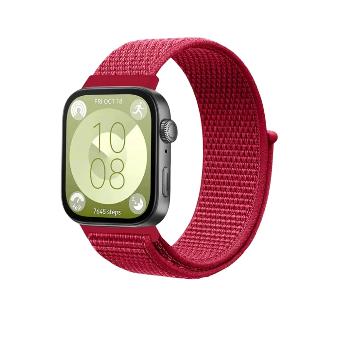 Static Stop® Huawei Fit 4 Braided Velcro Strap - Red