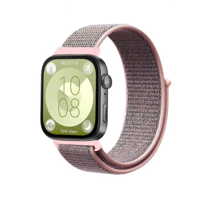 Durukar® Huawei Fit 4 Woven Velcro Strap - Pink