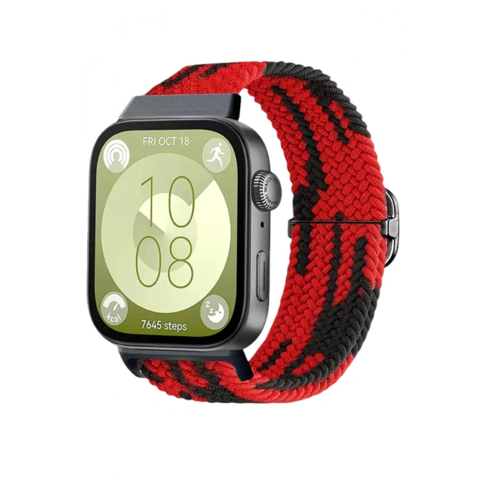 Durukar®  Huawei Fit 4 Star Kordon - Kırmızı-Siyah