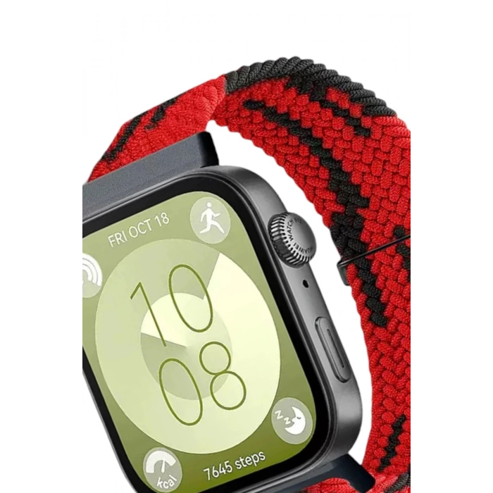 Durukar®  Huawei Fit 4 Star Kordon - Kırmızı-Siyah