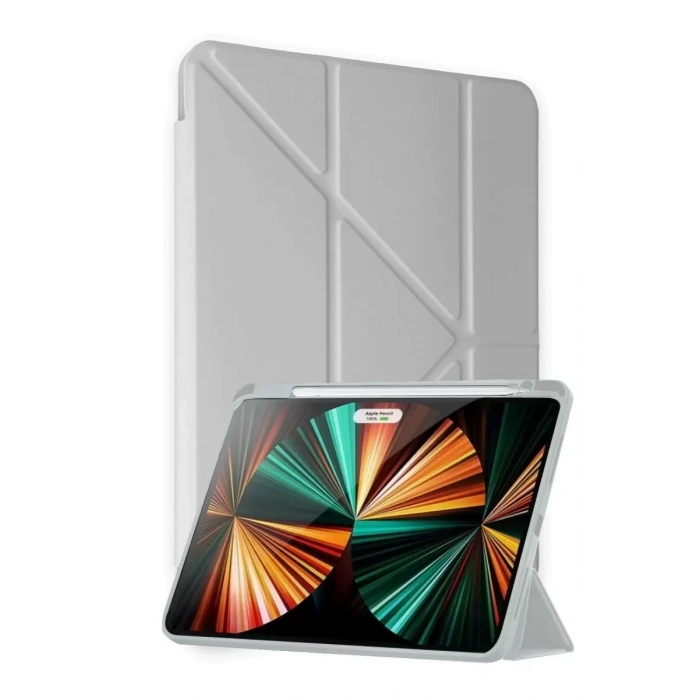 Durukar®  Huawei Honor Pad X9A Kalemlikli Mars Tablet Kılıfı - Gri