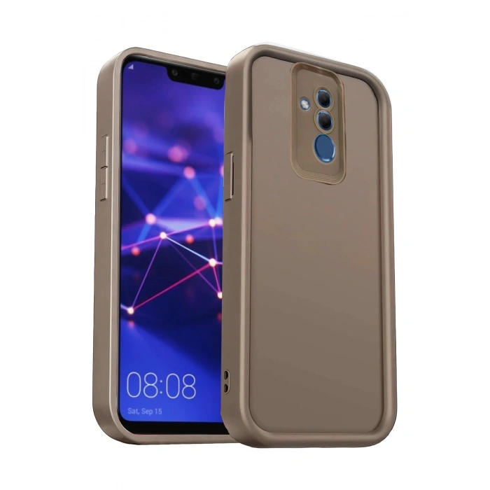 Durukar®  Huawei Mate 20 Lite Kılıf Viera Silikon - Kahverengi