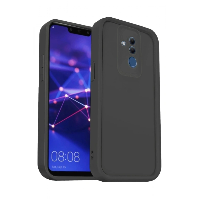 Durukar®  Huawei Mate 20 Lite Kılıf Viera Silikon - Siyah