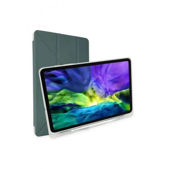 Durukar®  Huawei MatePad SE Kılıf Kalemlikli Mars Tablet Kılıfı - Koyu Yeşil