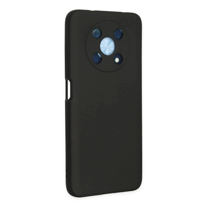 Durukar®  Huawei Nova Y90 Kılıf Nano içi Kadife Silikon - Siyah