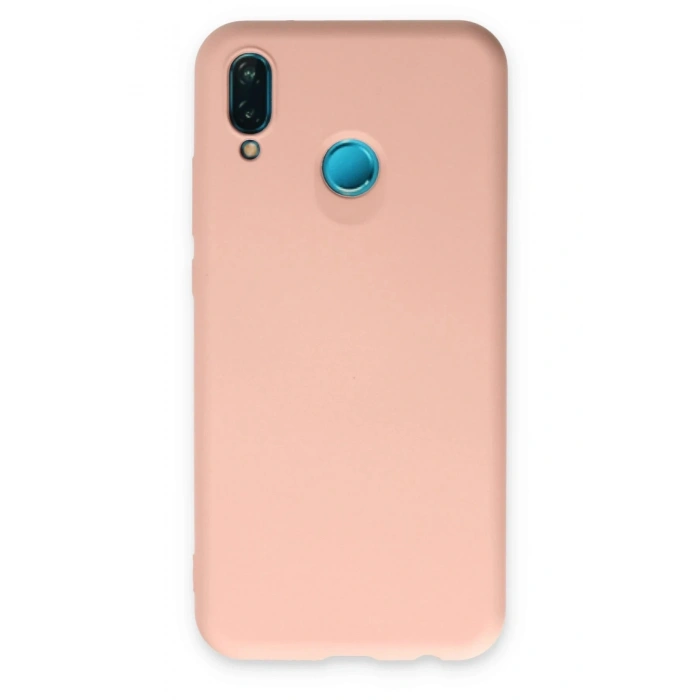 Durukar®  Huawei P20 Lite Kılıf Nano içi Kadife Silikon - Pudra