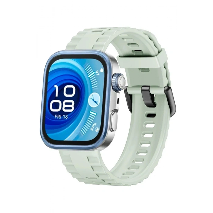 Durukar®  Huawei Watch Fit 3 Klasik Kordon - Açık Yeşil