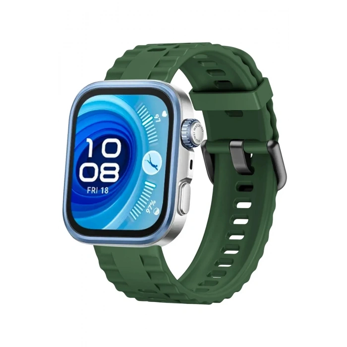 Durukar® Huawei Watch Fit 3 Classic Strap - Dark Green