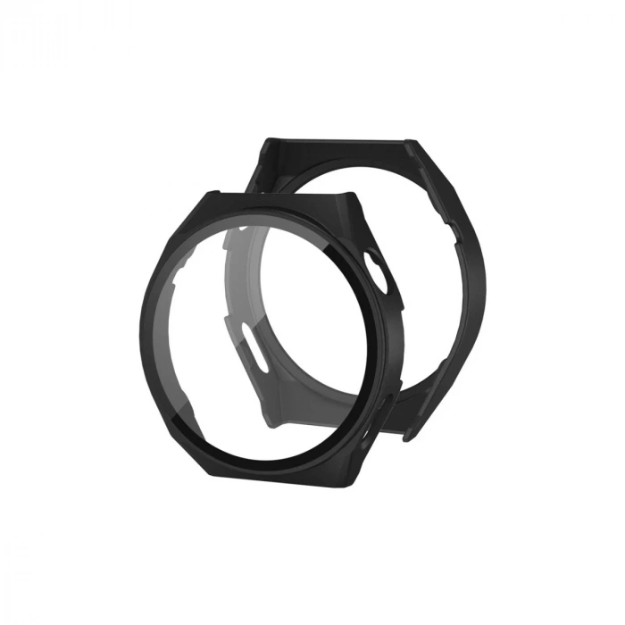 Durukar®  Huawei Watch GT3 42mm Dota Camlı Kasa Ekran Koruyucu - Siyah