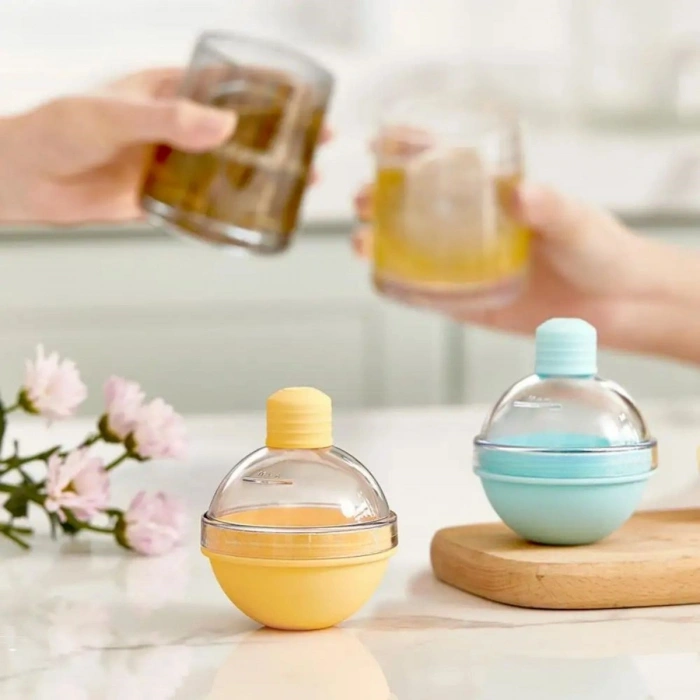 Durukar® Funnel Base Silicone Easy Release Large Sphere Ice Tray