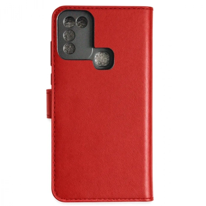Durukar®  İnfinix Hot 10 Play Kılıf Trend S Plus Kapaklı Kılıf - Kırmızı