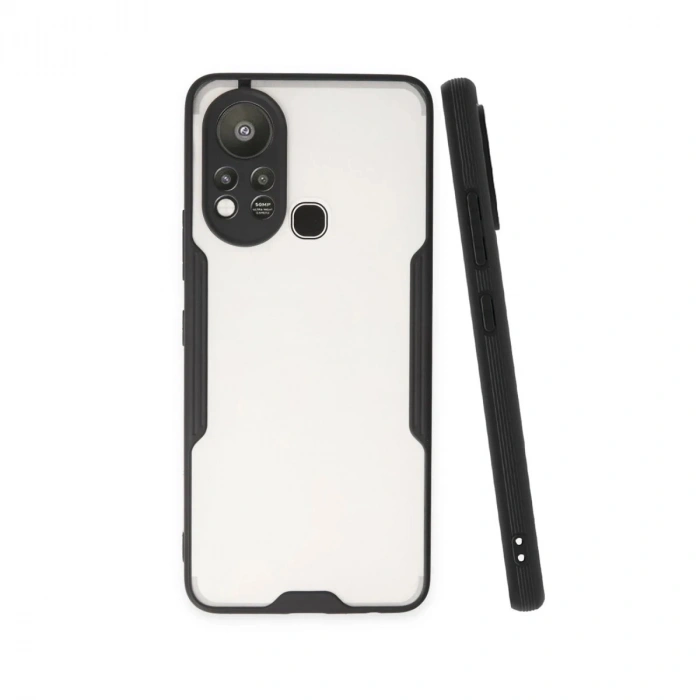 Durukar®  İnfinix Hot 11s Kılıf Platin Silikon - Siyah