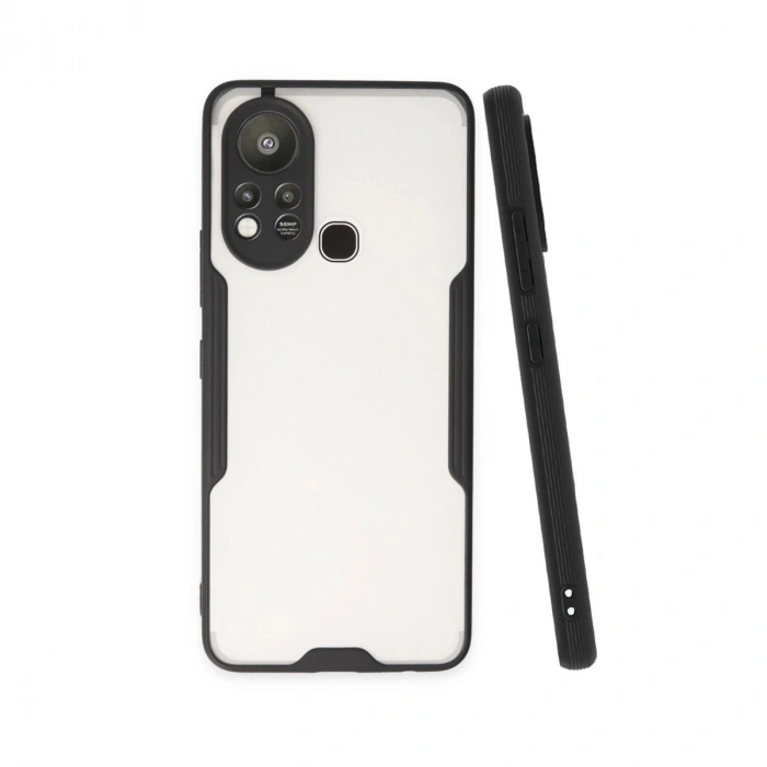 Durukar®  İnfinix Hot 11s Kılıf Platin Silikon - Siyah