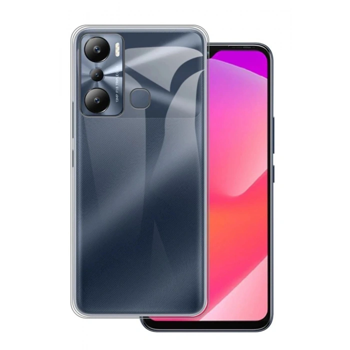 Durukar®  İnfinix Hot 20i Kılıf Lüx Şeffaf Silikon