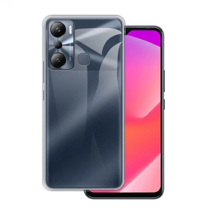 Durukar®  İnfinix Hot 20i Kılıf Lüx Şeffaf Silikon