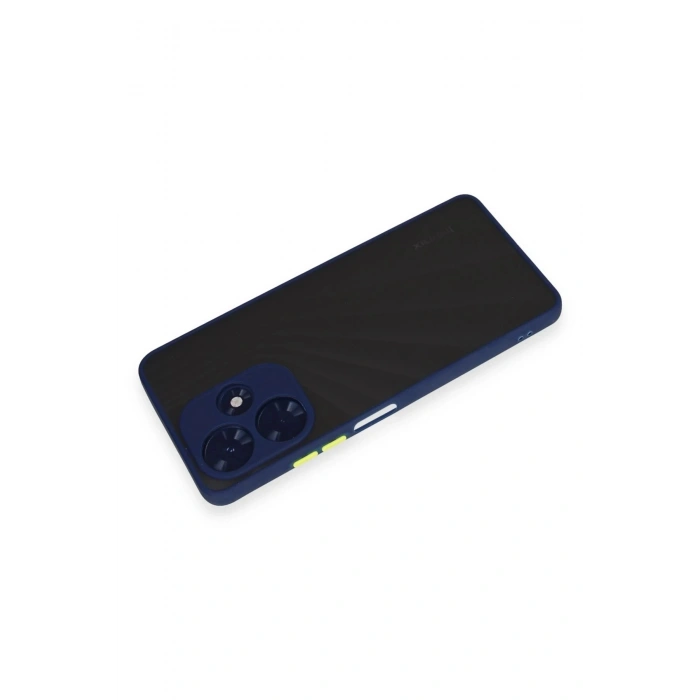 Durukar®  İnfinix Hot 30 4G Kılıf Montreal Silikon Kapak - Lacivert