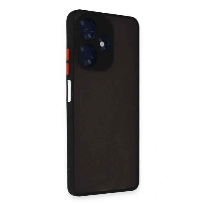 Durukar®  İnfinix Hot 30 4G Kılıf Montreal Silikon Kapak - Siyah