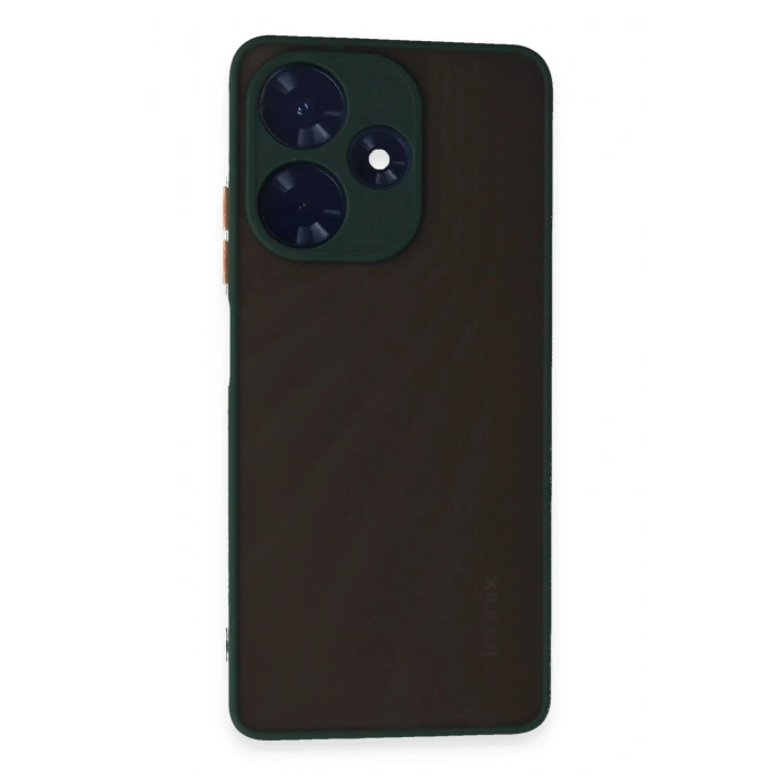 Durukar®  İnfinix Hot 30 4G Kılıf Montreal Silikon Kapak - Yeşil