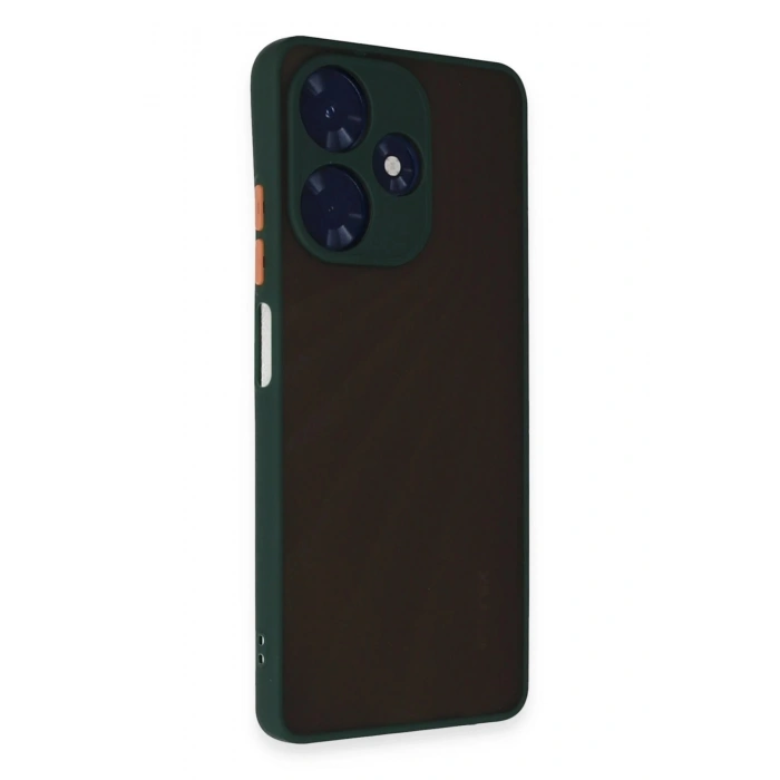 Durukar®  İnfinix Hot 30 4G Kılıf Montreal Silikon Kapak - Yeşil