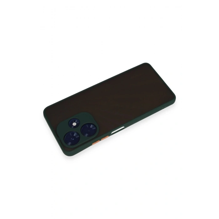 Durukar®  İnfinix Hot 30 4G Kılıf Montreal Silikon Kapak - Yeşil