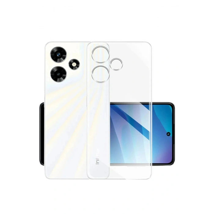 Durukar®  İnfinix Hot 30i Kılıf Lüx Şeffaf Silikon