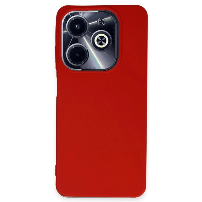 Durukar®  İnfinix Hot 40i Kılıf First Silikon - Kırmızı