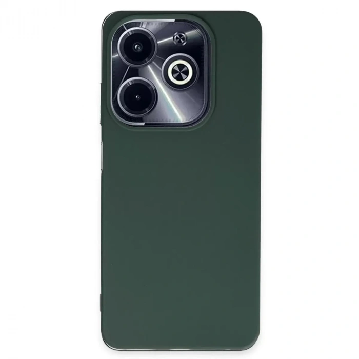 Durukar®  İnfinix Hot 40i Kılıf First Silikon - Koyu Yeşil