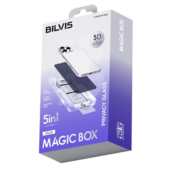 Durukar®   iPhone 11 Bilvis 5in1 5D Magic Hayalet Cam Ekran Koruyucu - Siyah
