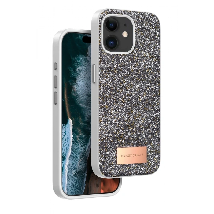 Durukar®   iPhone 11 Bright Simli Kapak - Gümüş