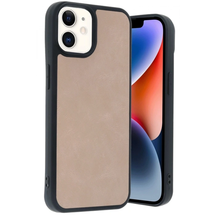 Durukar®  iPhone 11 Kılıf Aras Deri Kapak - Pudra