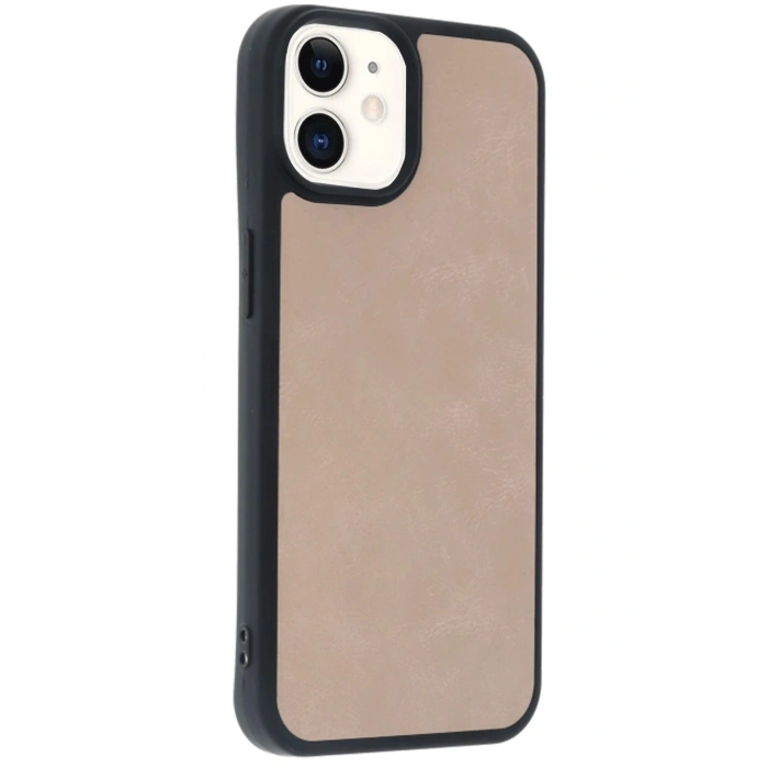 Durukar®  iPhone 11 Kılıf Aras Deri Kapak - Pudra