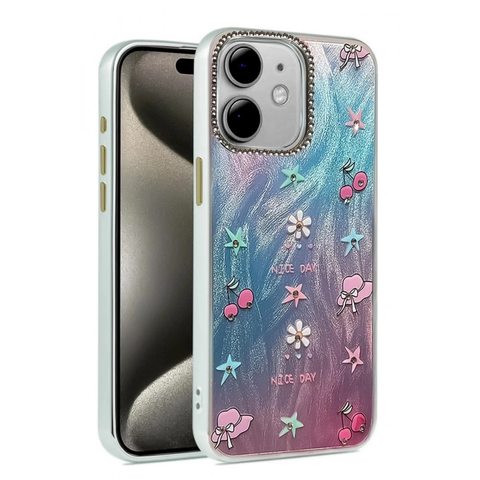 Durukar®  iPhone 11 Kılıf Blade Aynalı Desenli Kapak - Desen 4