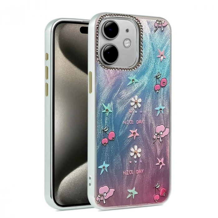 Durukar®  iPhone 11 Kılıf Blade Aynalı Desenli Kapak - Desen 4