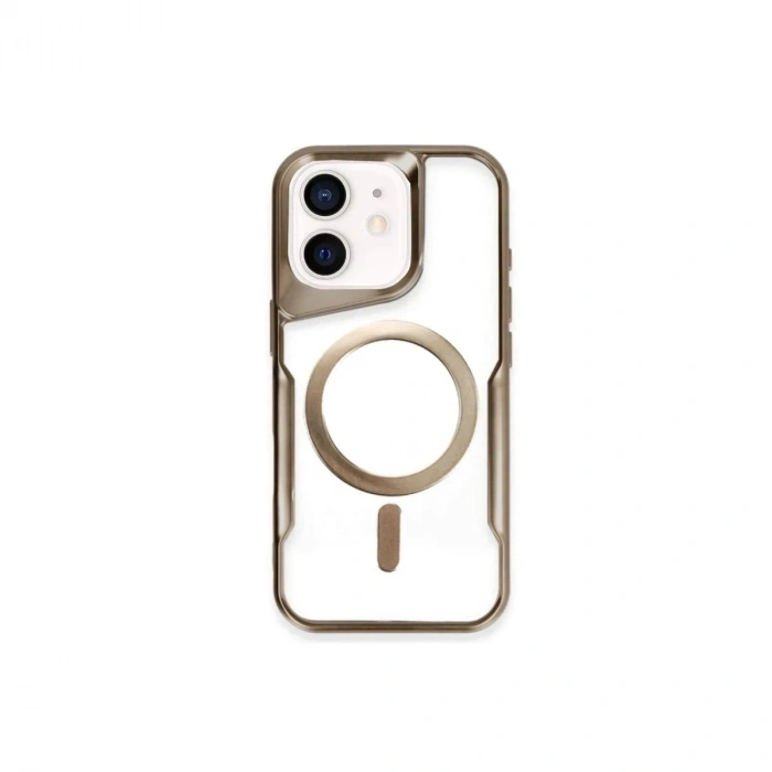 Durukar®  iPhone 11 Kılıf Boyi Magsafe Silikon Kapak - Çöl Titanyum
