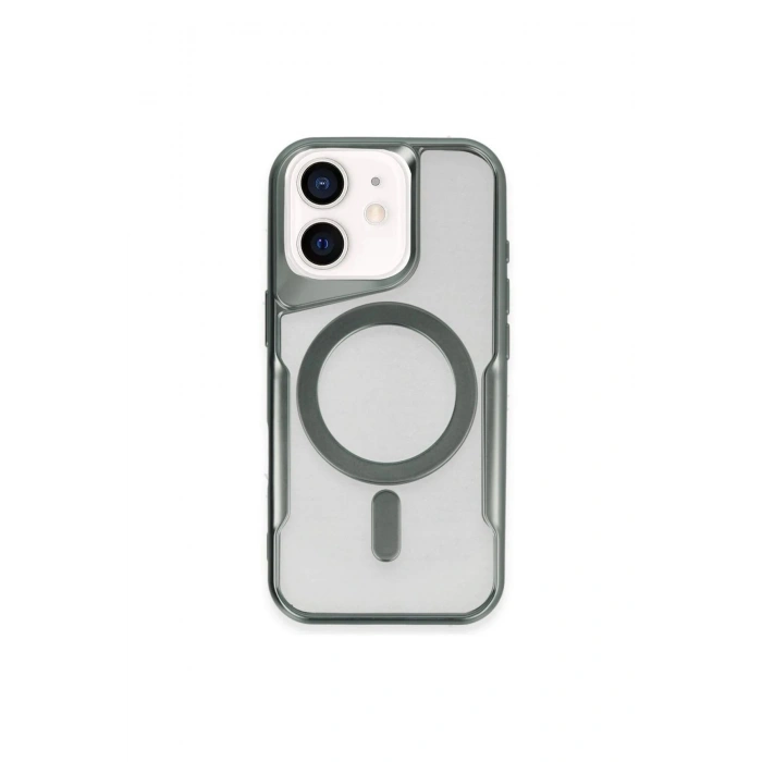 Durukar®  iPhone 11 Kılıf Boyi Magsafe Silikon Kapak - Yeşil
