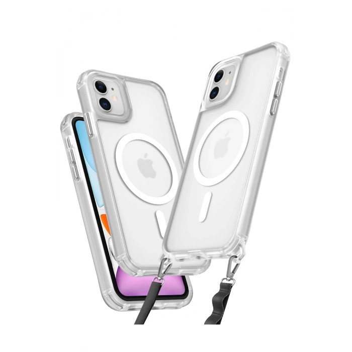 Durukar®  iPhone 11 Kılıf Enka Magsafe Silikon Kılıf - Şeffaf