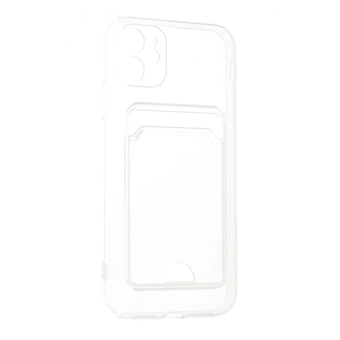 Durukar®  iPhone 11 Kılıf Kart Şeffaf Silikon - Şeffaf