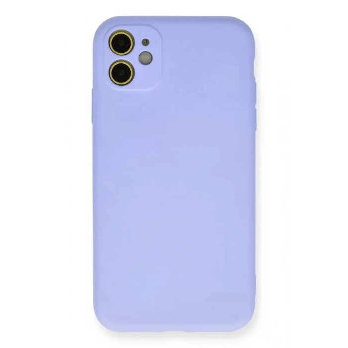 Durukar®   iPhone 11 Kılıf Nano içi Kadife Silikon - Lila