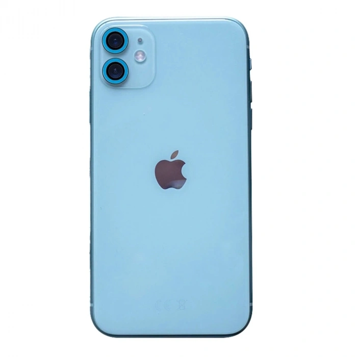 Durukar®  iPhone 11 Neon Fosforlu Kamera Lens - Mavi