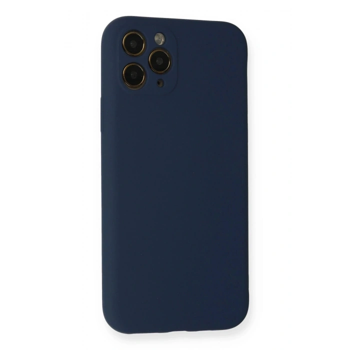 Durukar®  iPhone 11 Pro Kılıf Nano içi Kadife Silikon - Lacivert