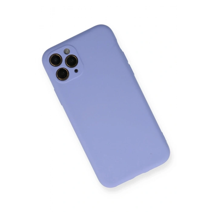 Durukar®  iPhone 11 Pro Kılıf Nano içi Kadife Silikon- Lila